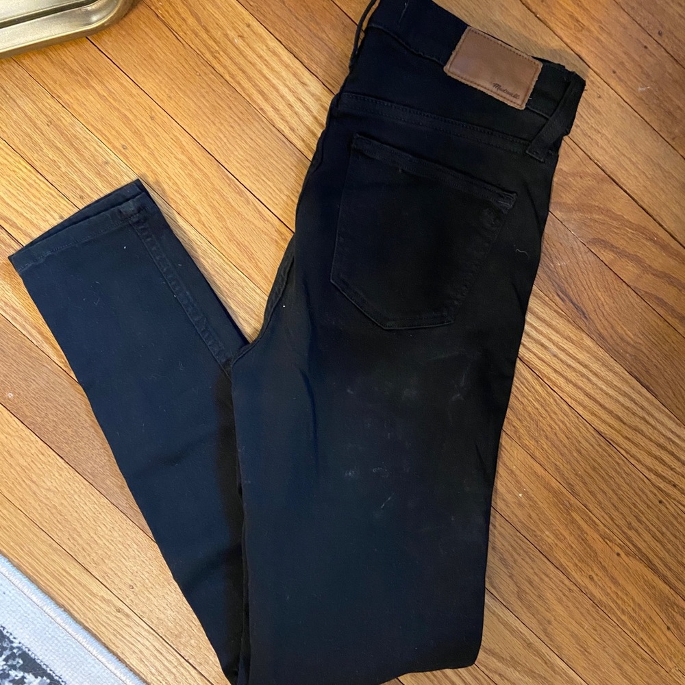 Madewell black skinny jeans